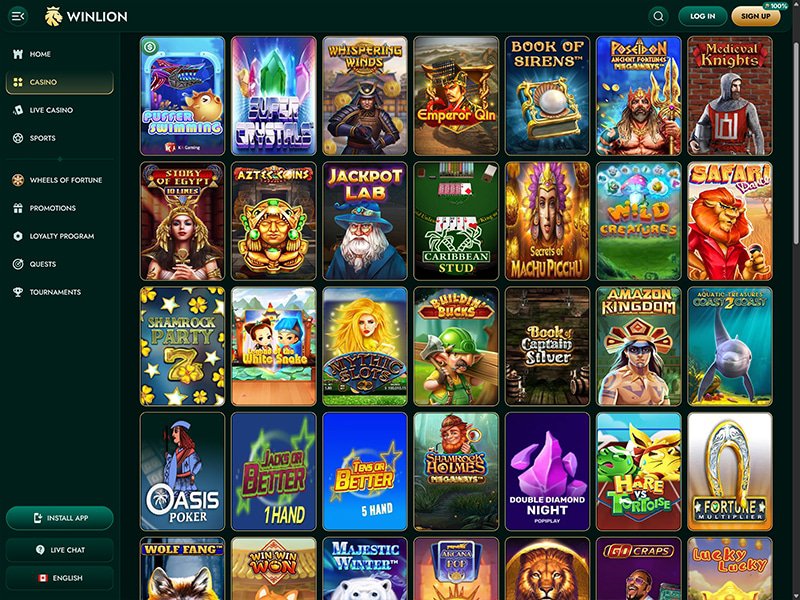Explore the Thrilling World of WinLion Online Casino Games CA