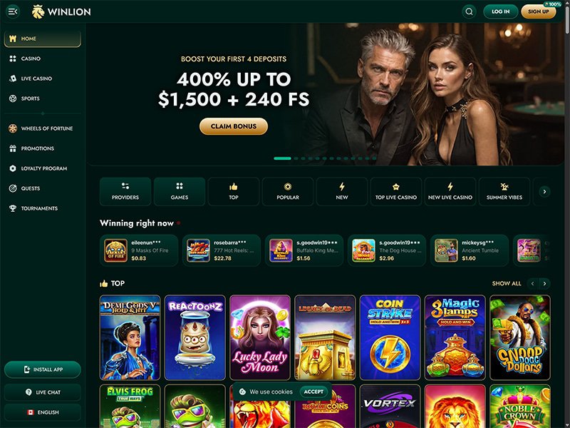 Explore the Thrilling World of WinLion Online Casino Games CA